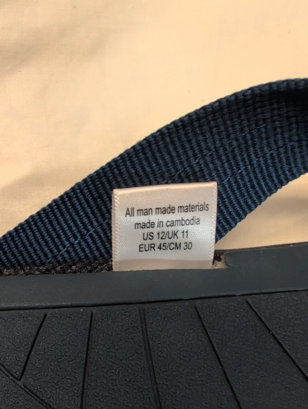 Malibu Woven Thong Flip Flop | Men's Casual Beach Sandals  Size 12 NWOT